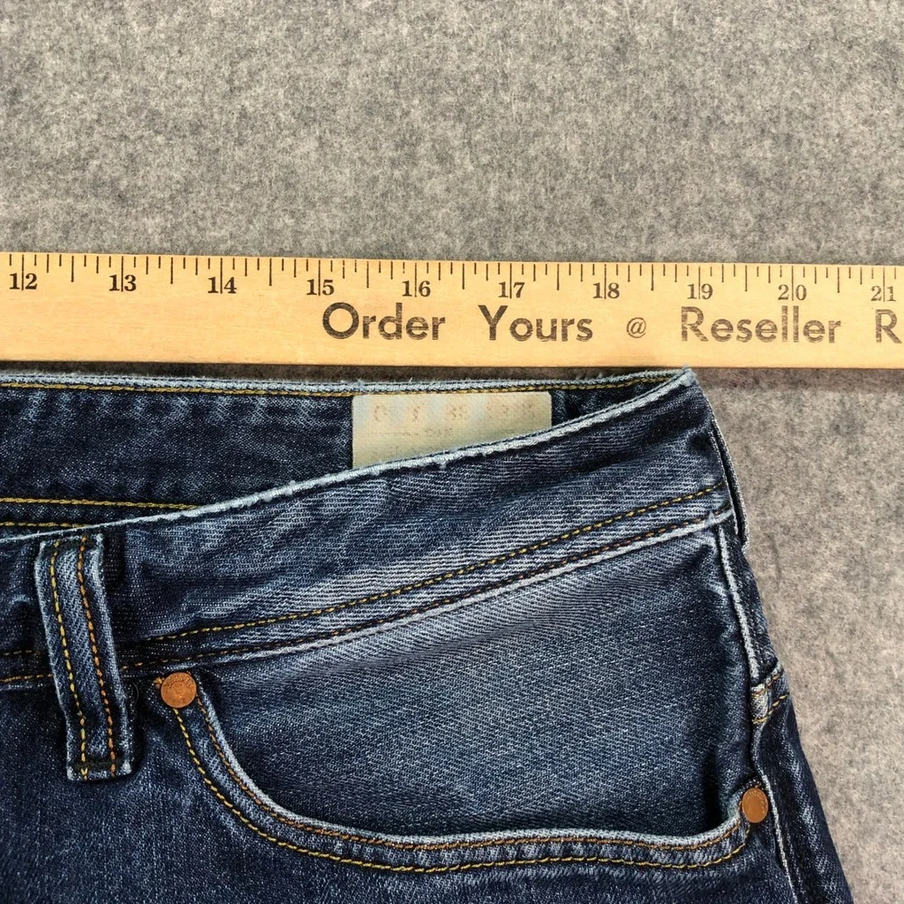 Diesel Mens Jeans Size 38x30 Straight Leg Button Fly Blue Medium Wash Denim